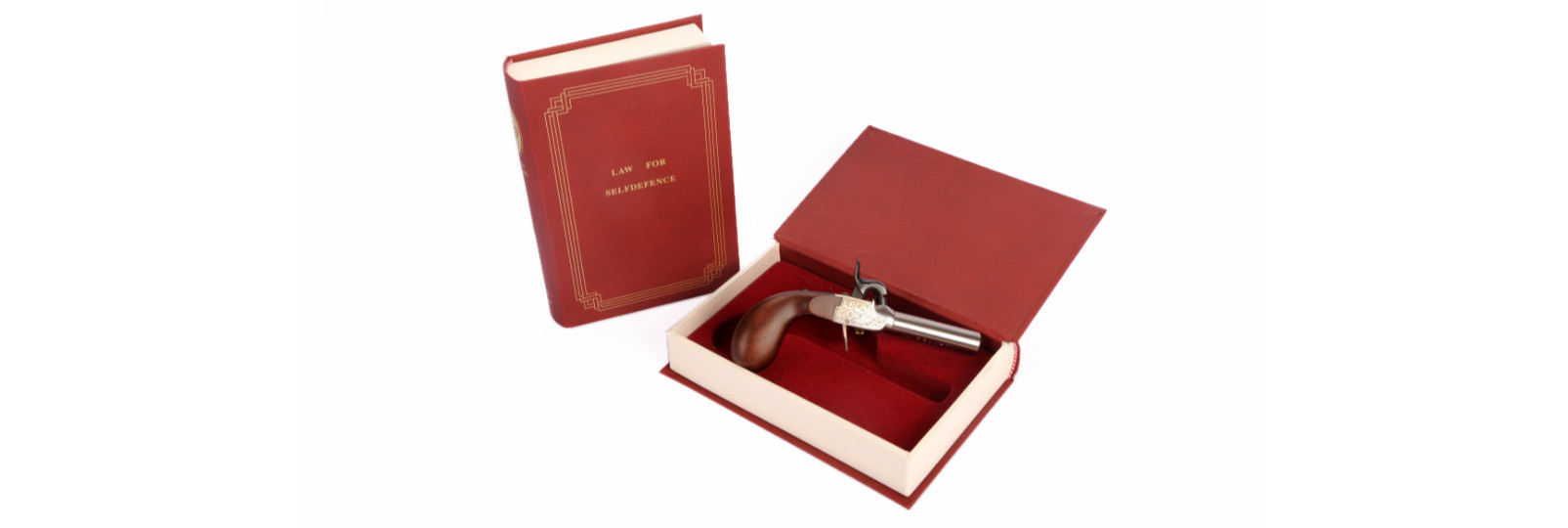 Derringer Liegi DELUXE Pistol with book case