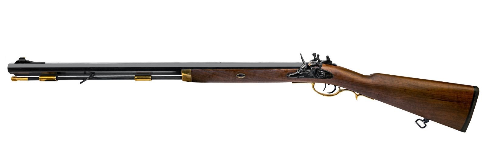Traditional Hawken Hunter Rifle left hand flintlock...