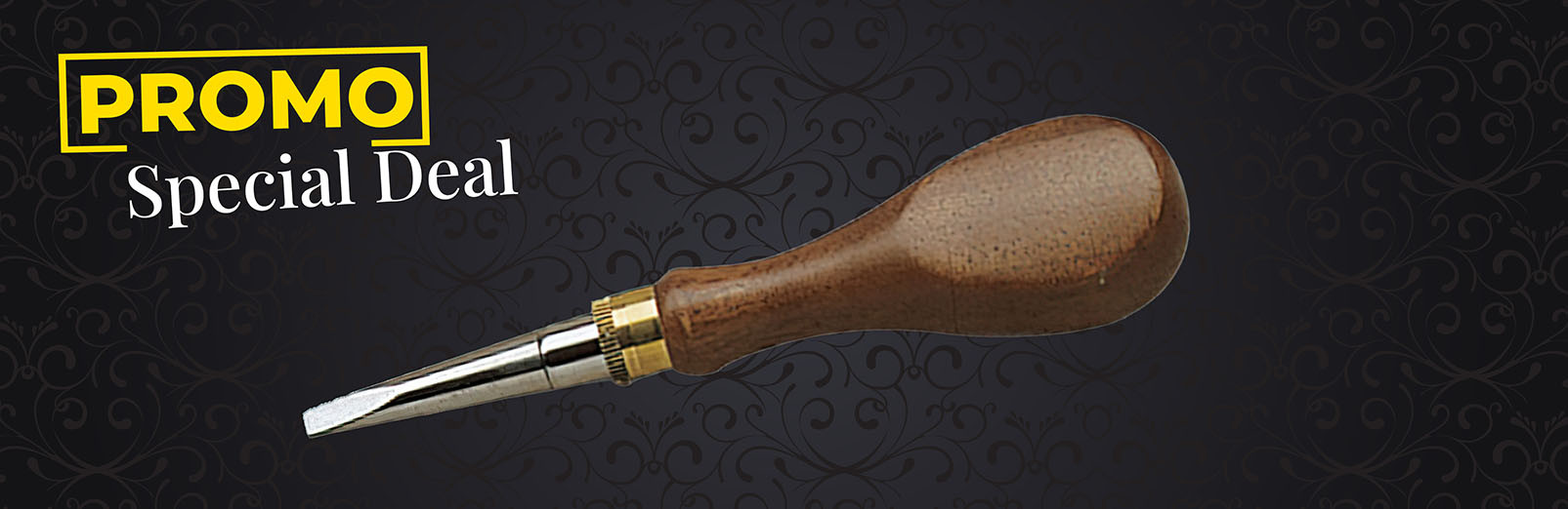 English screwdriver with wooden handle