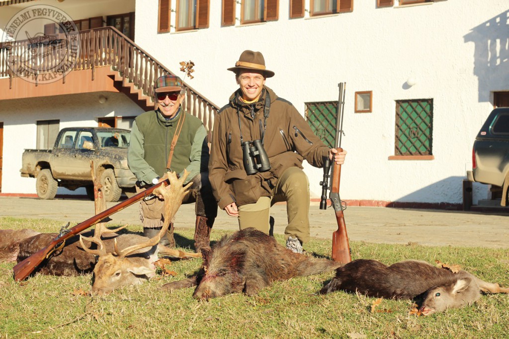 Pierangelo and Paolo with the results of 2 days blackpowder hunt
